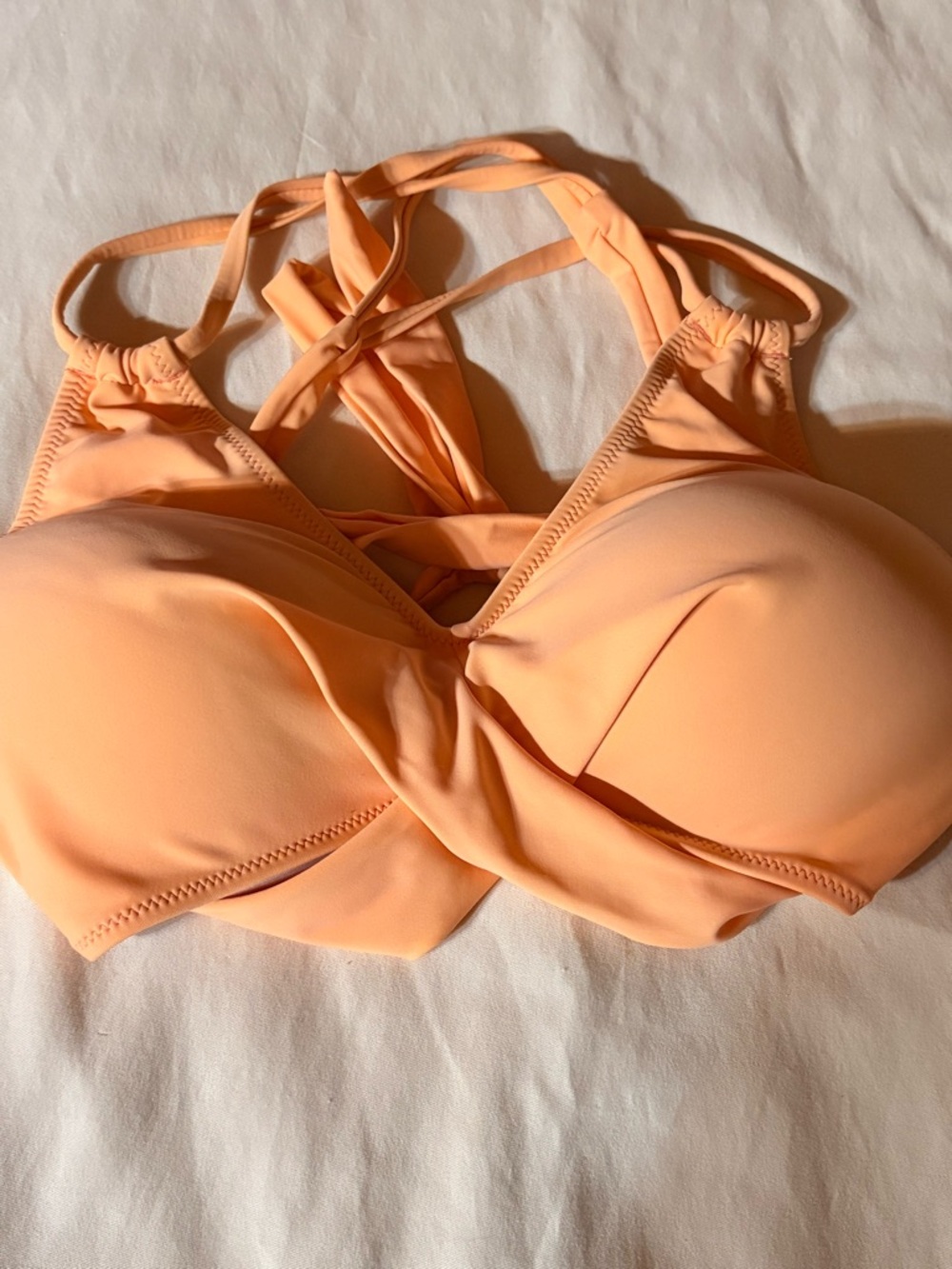 NFS-SOLD-VEGAS_POSH 
Peach Crisscross Bralette - Women's Intimates